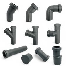 HT Rohr Abflussrohr Abwasserrohr Bogen Abzweig Muffe Kappe DN 32 40 50 HT Safe®