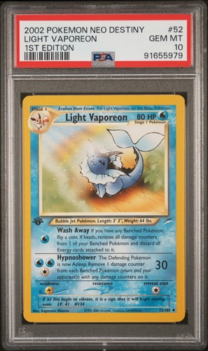 Psa light vaporeon - psa,