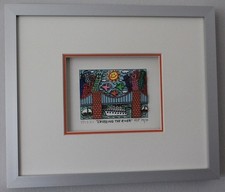 James Rizzi 3D "Crossing the River" Drucksigniert AP 14/50 in Museumsglas-Rahmen