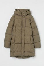 H&M Steppmantel Gr. S 36 38  oliv khaki Mantel Steppjacke Wintermantel neu