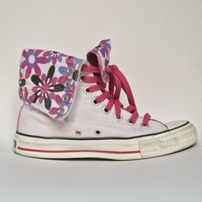 Converse EU 37 UK 4,5 Chucks Lila Weiß Blumen Chuck Taylor All Star XHI Flower