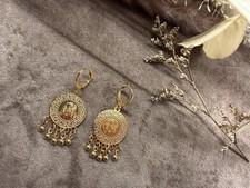 Vergoldete Statement Ohrringe