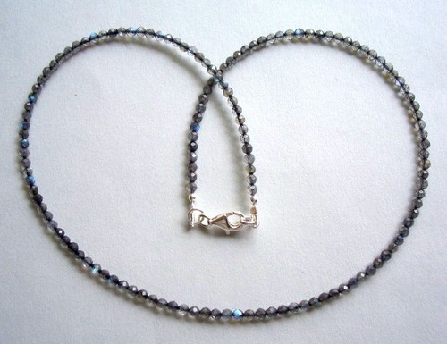 Facettierte labradorit kette - facettierte,