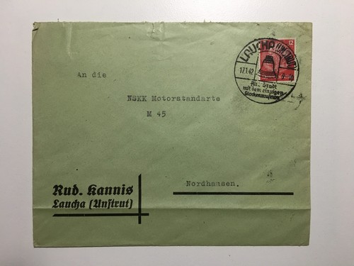 Reich brief nskk - brief, n.s.k.k