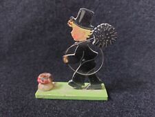 Schornsteinfeger Figur Flachfigur Kerze Halter Erzgebirge Holz Weihnachten Deko