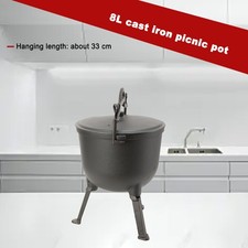 Gusseisen-Kessel Feuertopf 8L