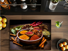 Gewürze Glas Schneidebrett 8 x 11 Zoll