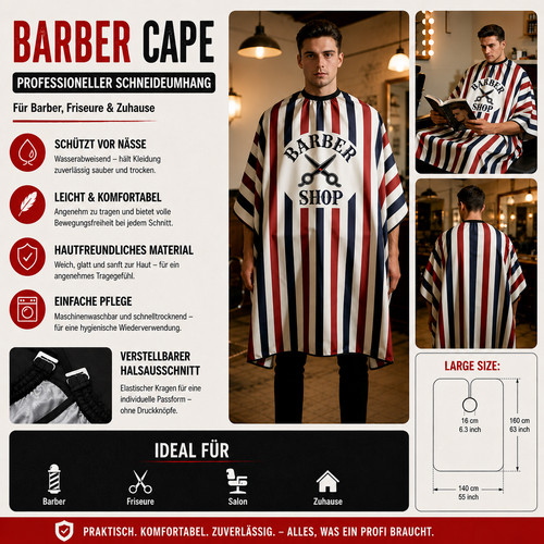 Barber haarschneideumhang - barber,