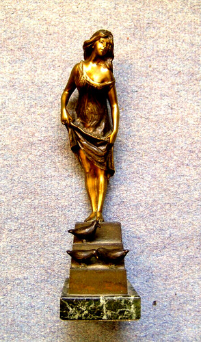 Jugendstil bronze jungfer - jugendstil,