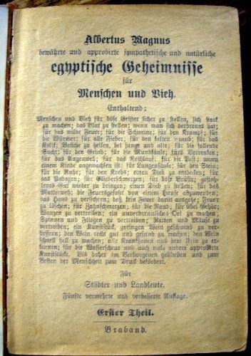 Albertus magnus bewährte - magnus, und