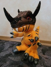 Manga Anime Digimon Greymon Plüschtier Figur von Bandai 1999 Retro Rare Sammlung