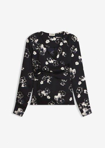 Bluse aus fließendem satin - bluse,