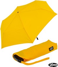iX-brella Regenschirm super flach Damen Taschenschirm Mini klein leicht stabil