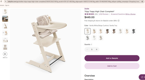 Stokke tripp trapp high - trapp, chair