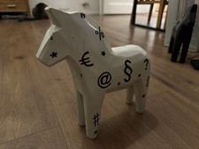 IKEA Dala Pferd schwarz weiß