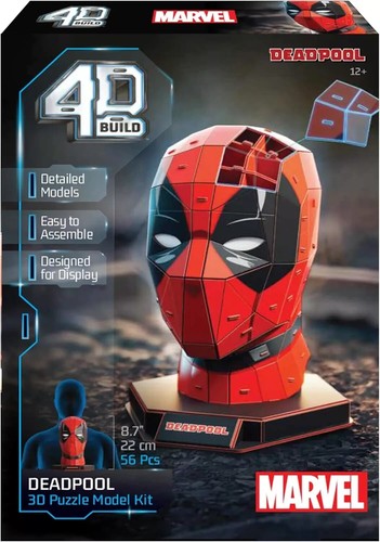 Deadpool maske puzzle - puzzle, 3d