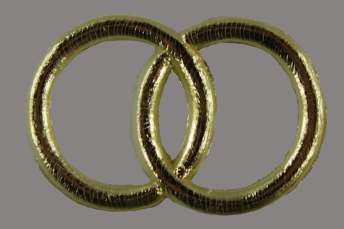 Wachsdekor eheringe 24x16 - eheringe, mm