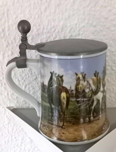 Bierkrug kaiser fuhrwerk - bierkrug, kaiser,