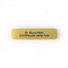 😀Namensschild aus Messing Türschild 60 x 15 mm  incl.2 Zeilen Gravur. Günstig.