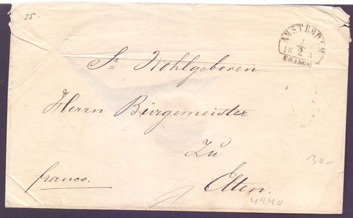 Vorphila umschlag mit stempel - umschlag,