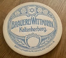 Brauerei Wittmann, Kaltenherberg + 1963 Vorkriegsdeckel