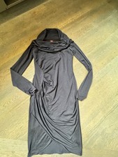 Tolles, Dunkelblaues, gefüttertes Kleid Der Designerin Sonja Kiefer!