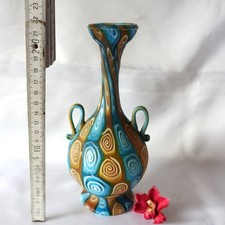Rar Große Fratelli Toso Murano Vase Millefiori 22,0 cm / ev 697(15)