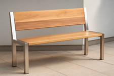 Edelstahl Gartenbank Bank