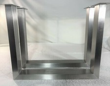 Tischgestell Edelstahl U-Form