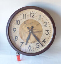 alte runde Reklame Wanduhr Werbeuhr Uhr SEC SMITHS ENGLISH CLOCKS England London