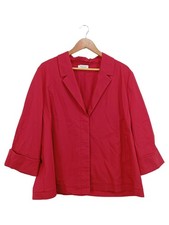GERRY WEBER Damen Blazer Gr. 44 Rot Modern 3/4 Arm Jacke