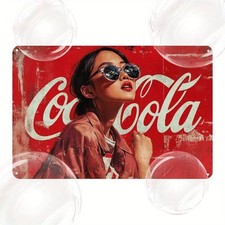 Blechschild Coca Cola sexy