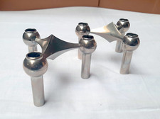 2 teilige Kerzenständer, Nagel, Quist, Metall, gebraucht