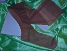 Echte Vintage RHT Nylonstrümpfe Nylons Mesh Perlonstrümpfe Beinlänge 88 cm braun