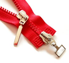 Reißverschluss HOCHROT #5 grobe Zähne teilbar 2-Wege OPTI Cremallera cipzár 