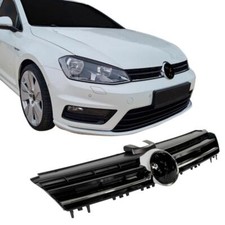 JOM Kühlergrill Sport Grill R schwarz Chrom Leiste paßt für VW Golf 7 Line-Optik