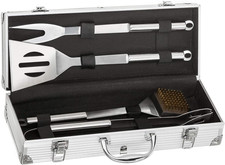 Dimono Edelstahl Profi Grillbesteck-Set 5-teilig Grill-Koffer