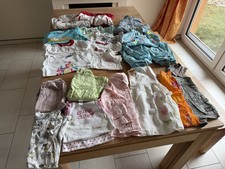 24-teiliges Kindersachen Konvolut Größe 86 Mädchen für Sommer und Übergang