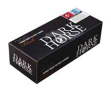 25 Boxen (5000 Hülsen) Dark Horse Black Filterhülsen, 15 mm Filter