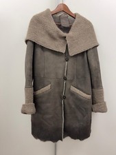 Marlino Hochwertiger Damen-Lammfellmantel mit Strick Gr. 38