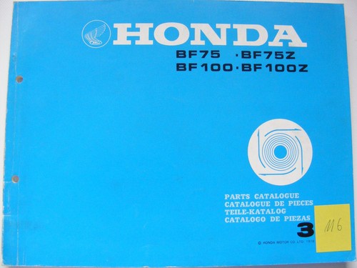 Honda außenborder bf75 bf75z - bf75, /bf75z