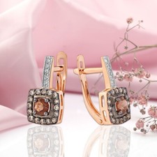 Rose Rose Gold 585 Earrings