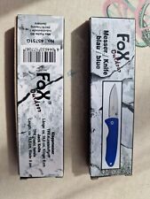 Fox Outdoor Klappmesser Einhand TPR Griff Taschenmesser Messer Jagd schwarz blau