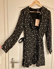 NEU! DAMEN KLEID WICKELKLEID