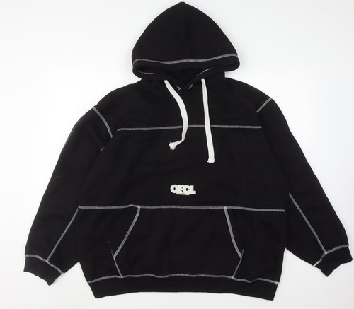 Schwarzer pullover hoodie - schwarzer,