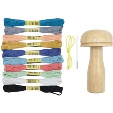 Stopfpilz-Set Holz, 10-teilig