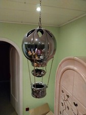 Hängeduftlampe "Heißluftballon", silber