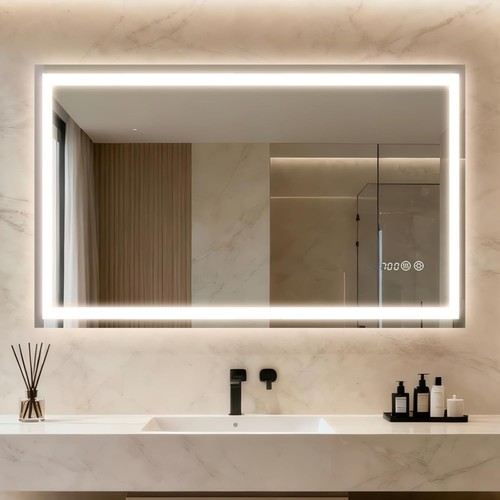 Led badspiegel wandspiegel - led, mit