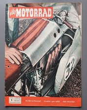 Das Motorrad 1955/1 ADAC Wintersternfahrt, Stromlinie, Moto Guzzi Rennmaschine