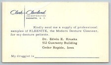 Clark cleveland postal card - clark,